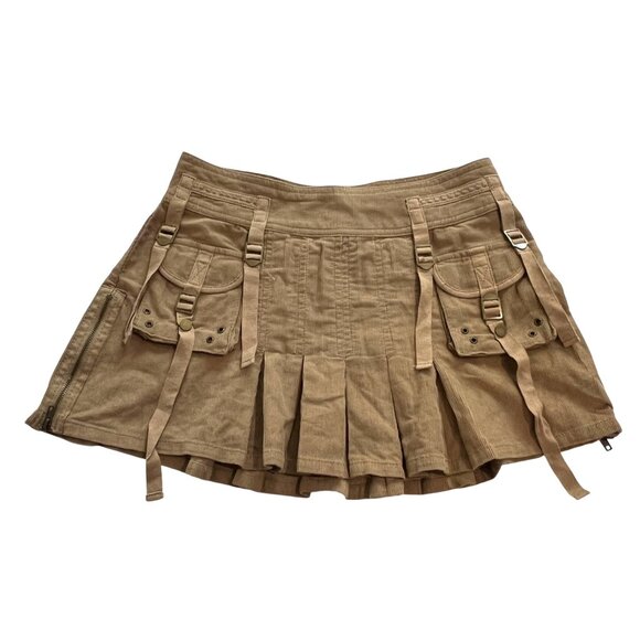 UNIF Hack Skirt in Brown - Picture 1 of 4
